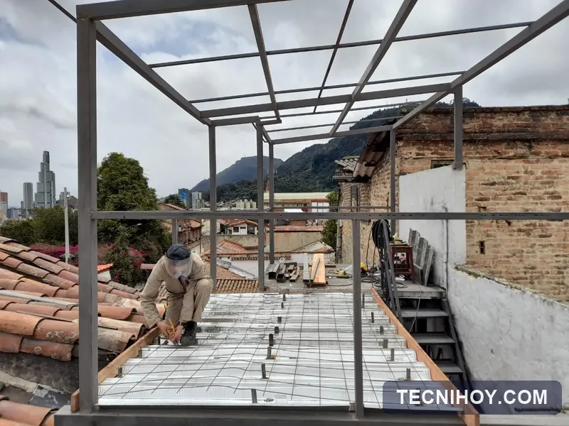 Estructura metálica para terraza