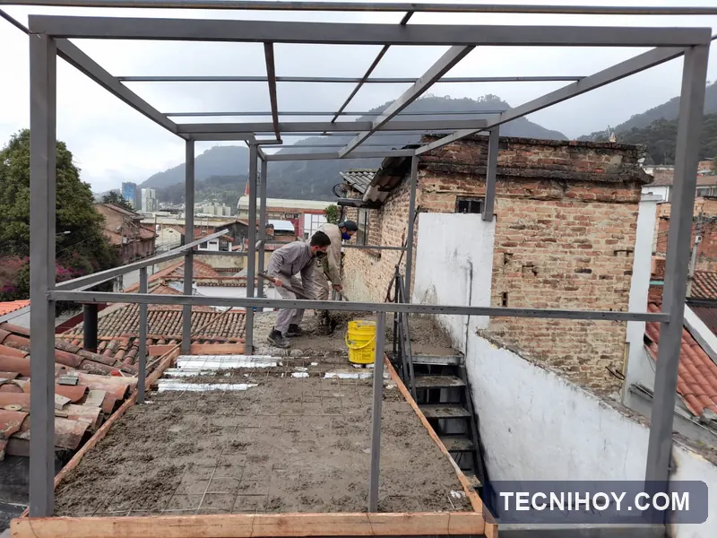 Estructura metálica para ampliación de vivienda