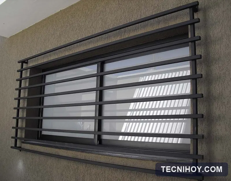 Reja de seguridad en varilla redonda para ventana